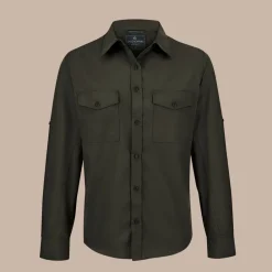 Outlet Expert Mens Kiwi Long Sleeved Shirt | Desert|Mediterranean