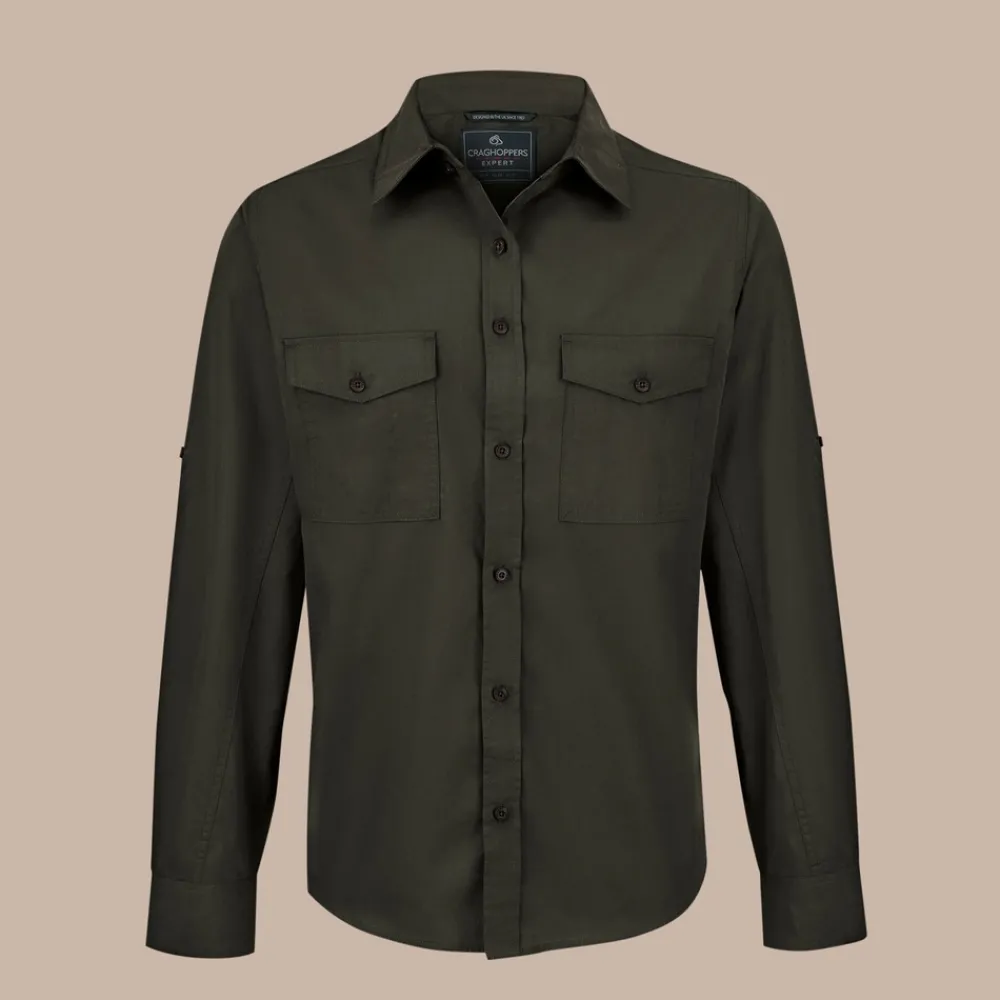 Outlet Expert Mens Kiwi Long Sleeved Shirt | Desert|Mediterranean