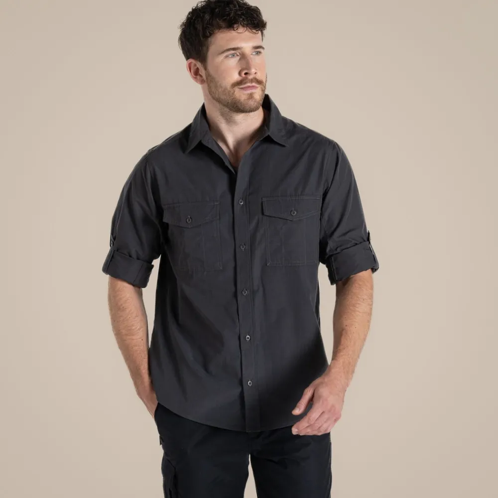 Hot Expert Mens Kiwi Long Sleeved Shirt | Desert|Mediterranean