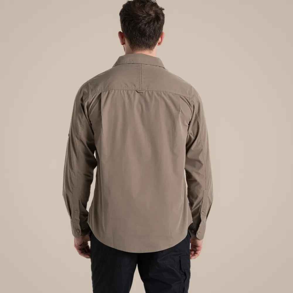 Outlet Expert Mens Kiwi Long Sleeved Shirt | Desert|Mediterranean
