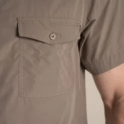 Discount Expert Mens Kiwi Short Sleeved Shirt | Desert|Mediterranean