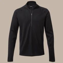 Clearance Expert Mens Merino Half Zip Long Sleeved Baselayer II | T-Shirts & Tops|Long Sleeve