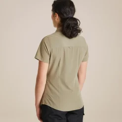 New Expert Womens Kiwi Short Sleeved Shirt | Women Desert|Mediterranean