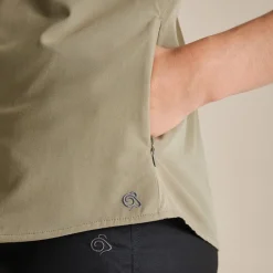 New Expert Womens Kiwi Short Sleeved Shirt | Women Desert|Mediterranean