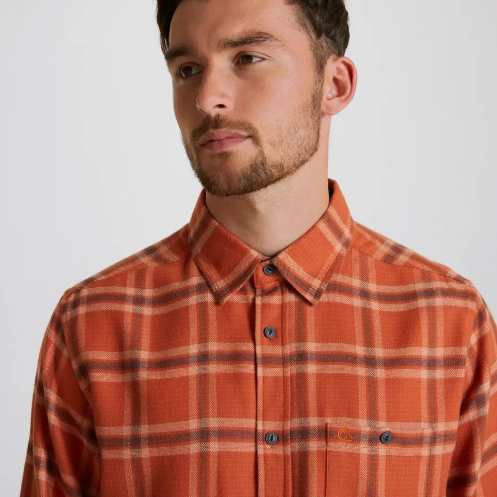 Hot Lough Long Sleeved Check Shirt | Tropical|Desert