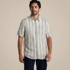 Outlet Men's Argino Short Sleeved Shirt | Desert|Mediterranean
