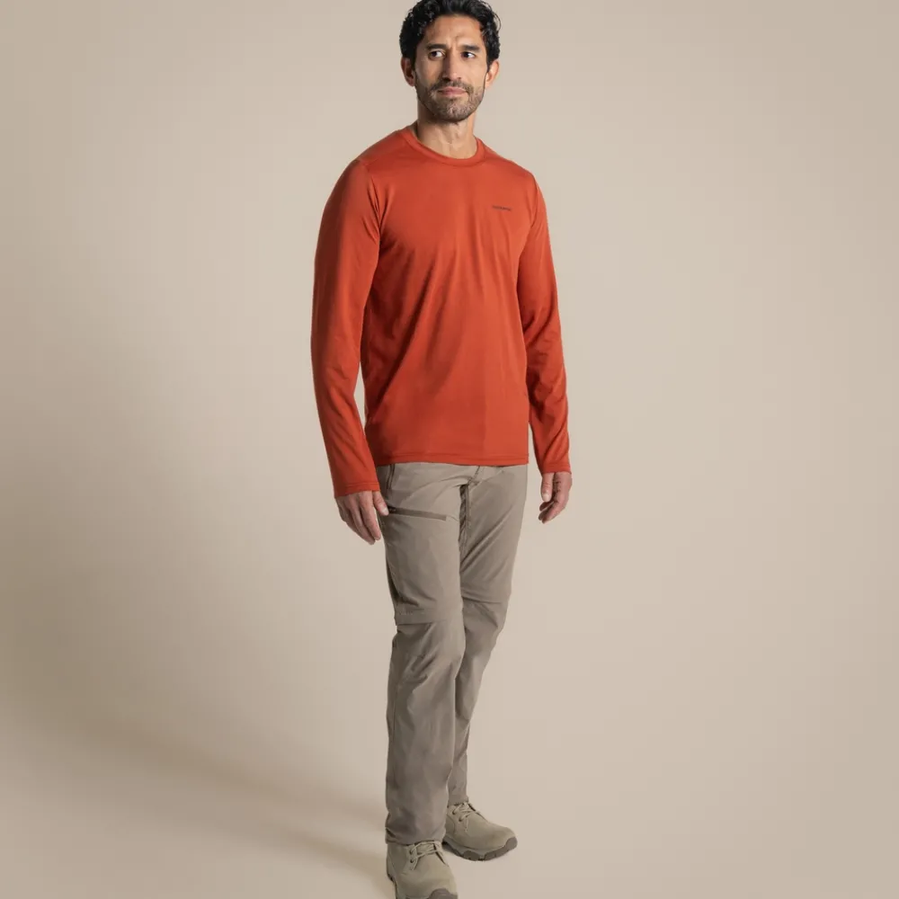 Hot Men's Nosilife Abel Long Sleeved T-Shirt | Desert|Jungle