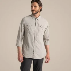 Hot Men's NosiLife Adventure Long Sleeved Shirt III | Desert|Jungle