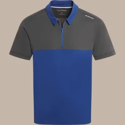 Sale Men's NosiLife Avro Golf Short Sleeved Polo Top | Jungle|Mediterranean
