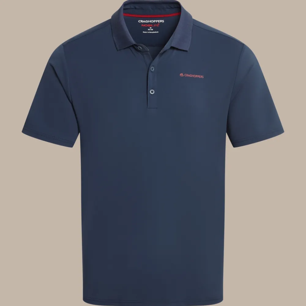 Clearance Men's NosiLife Bramshaw Golf Short Sleeved Polo Top | Desert|Jungle