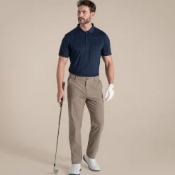 Clearance Men's NosiLife Bramshaw Golf Short Sleeved Polo Top | Desert|Jungle