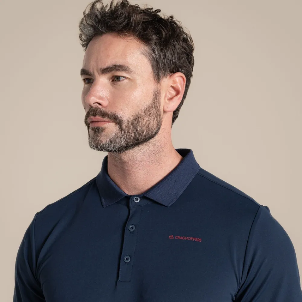 Clearance Men's NosiLife Bramshaw Golf Short Sleeved Polo Top | Desert|Jungle