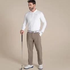 Best Men's NosiLife Bramshaw Golf Long Sleeved Polo Top | Desert|Jungle