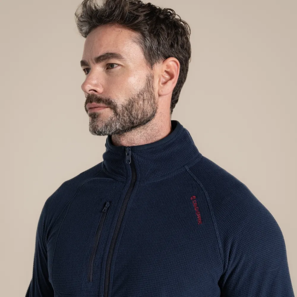 Clearance Men's NosiLife Bromsgrove Golf Full Zip Fleece | Desert|Tropical