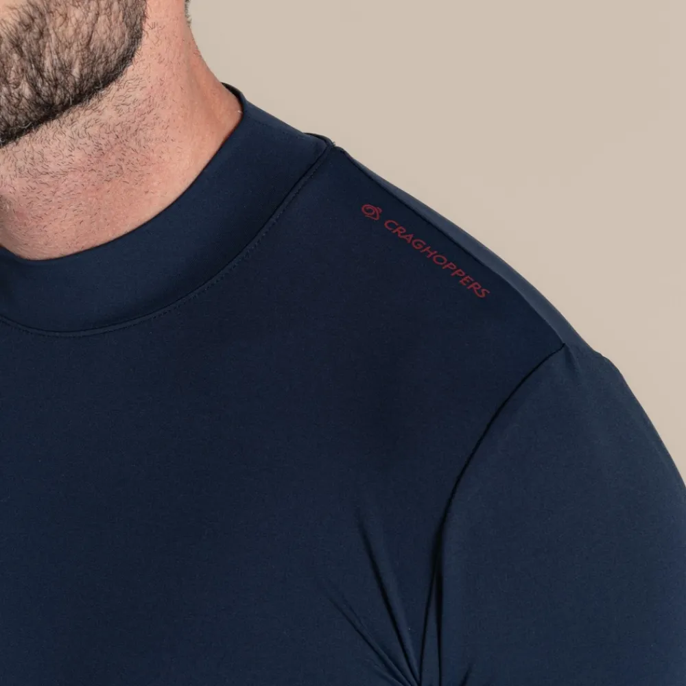 Men's NosiLife Golf Long Sleeved Mock Neck Top | Desert|Jungle