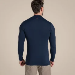 Men's NosiLife Golf Long Sleeved Mock Neck Top | Desert|Jungle