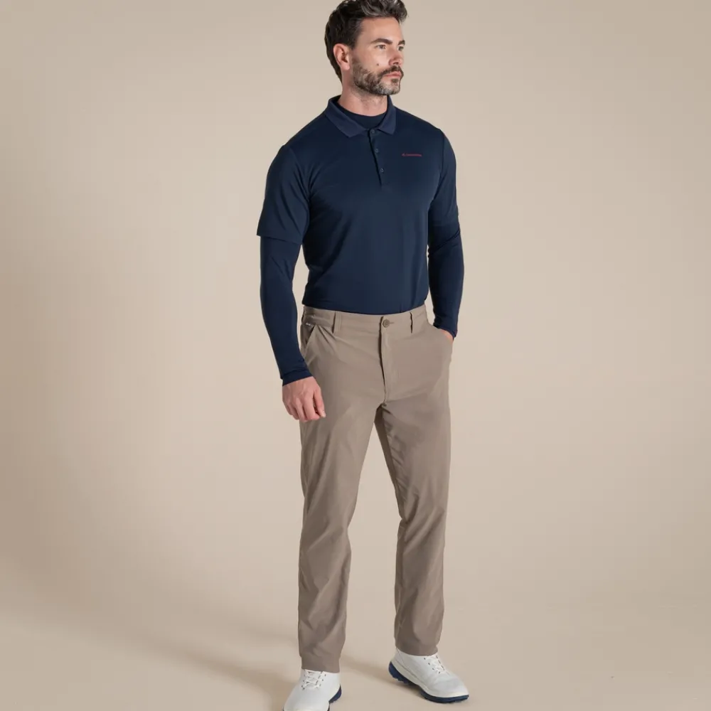 Men's NosiLife Golf Long Sleeved Mock Neck Top | Desert|Jungle
