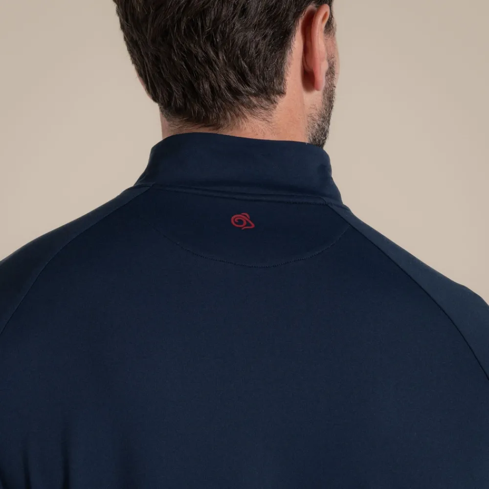 Clearance Men's NosiLife Goswick Golf Half Zip Top | Desert|Jungle