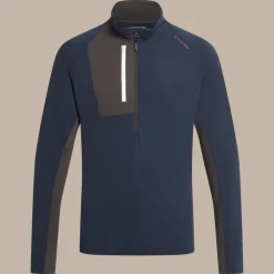 Clearance Men's NosiLife Goswick Golf Half Zip Top | Desert|Jungle