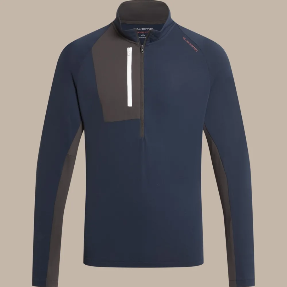Clearance Men's NosiLife Goswick Golf Half Zip Top | Desert|Jungle