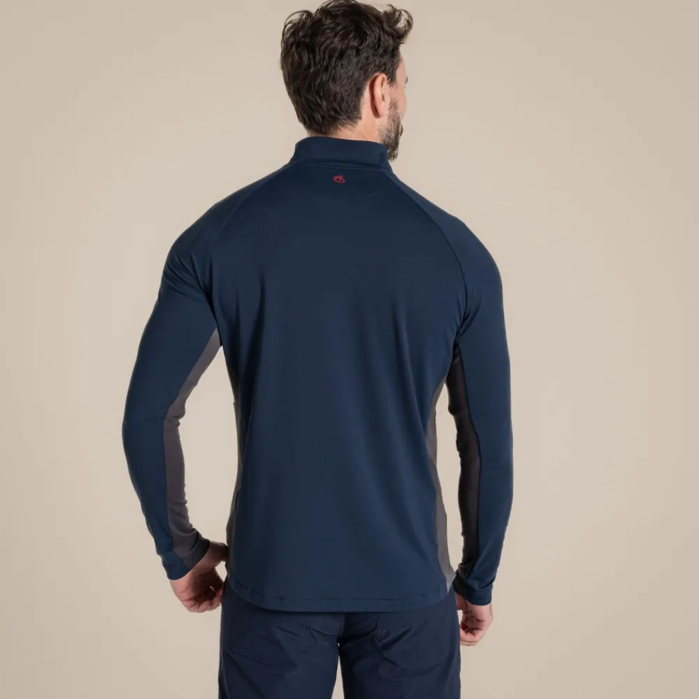 Clearance Men's NosiLife Goswick Golf Half Zip Top | Desert|Jungle