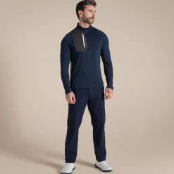 Clearance Men's NosiLife Goswick Golf Half Zip Top | Desert|Jungle