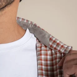 Best Men's NosiLife Nuoro Check Long Sleeved Shirt | Desert|Jungle