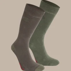 Outlet NosiLife Travel Twin Pack Socks | Women Tropical|Jungle