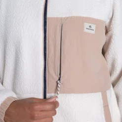 Hot Women's Longlands Reversible Hooded Jacket | Ecru / Warm Beige Women Fleece|Full Zip Fleece