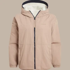 Hot Women's Longlands Reversible Hooded Jacket | Ecru / Warm Beige Women Fleece|Full Zip Fleece