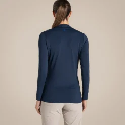 Women's NosiLife Golf Long Sleeved Mock Neck Top | Women Desert|Jungle
