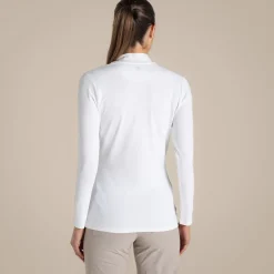 Sale Women's NosiLife Golf Long Sleeved Mock Neck Top | Women Desert|Jungle