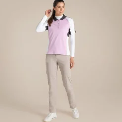 Sale Women's NosiLife Golf Long Sleeved Mock Neck Top | Women Desert|Jungle