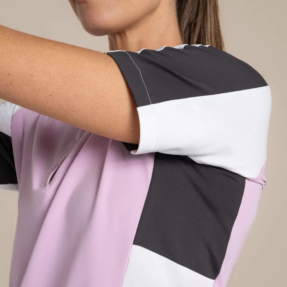 Clearance Women's NosiLife Hazelmere Golf Short Sleeved Polo Top | Women Desert|Jungle
