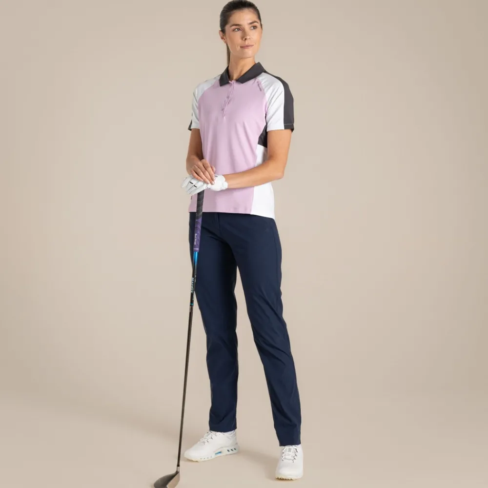 Clearance Women's NosiLife Hazelmere Golf Short Sleeved Polo Top | Women Desert|Jungle