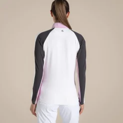 Women's NosiLife Ivybridge Golf Half Zip Top | Women Desert|Jungle