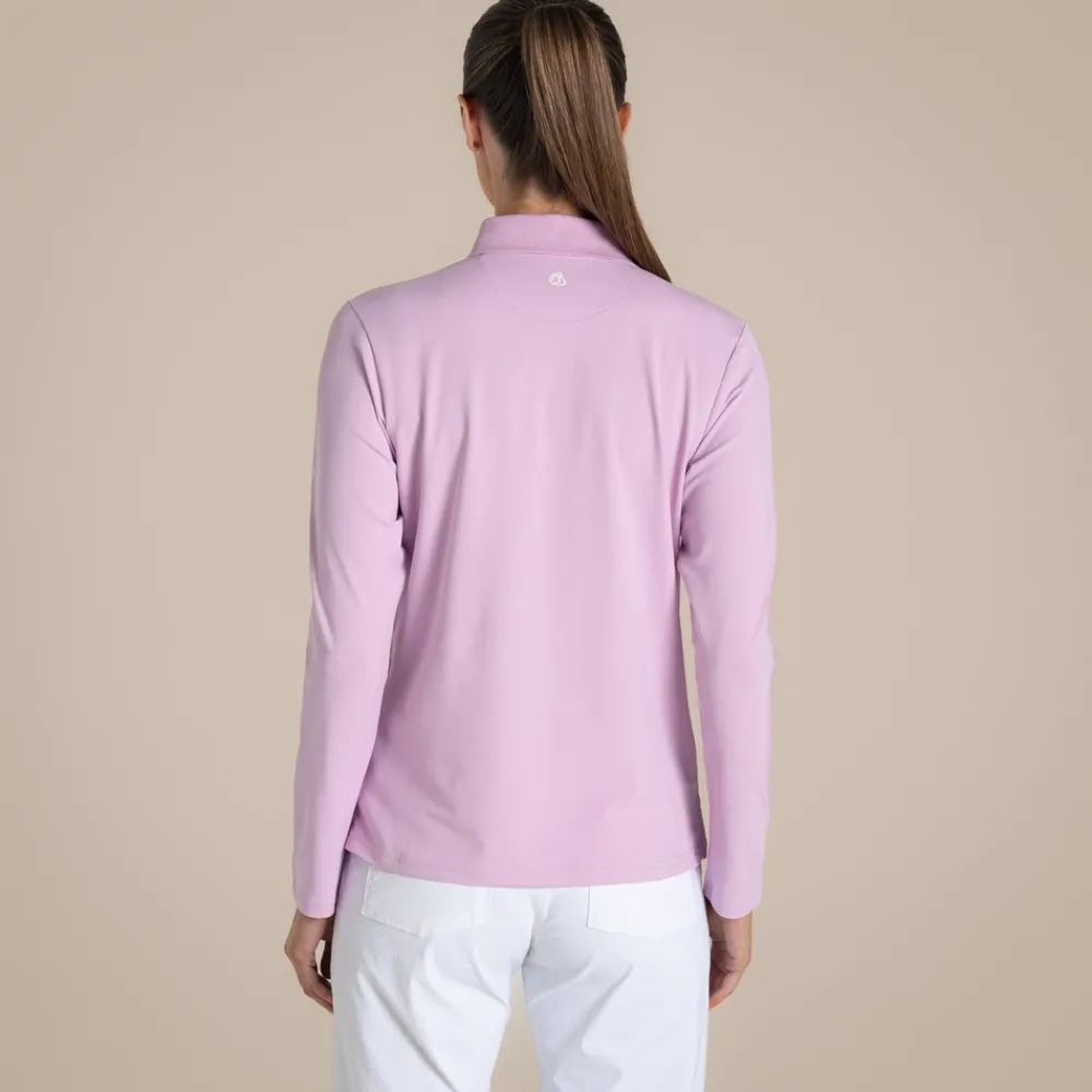 Clearance Women's NosiLife Thornbury Golf Long Sleeved Polo Top | Women Desert|Jungle