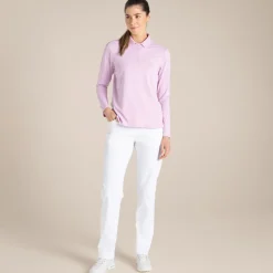 Clearance Women's NosiLife Thornbury Golf Long Sleeved Polo Top | Women Desert|Jungle