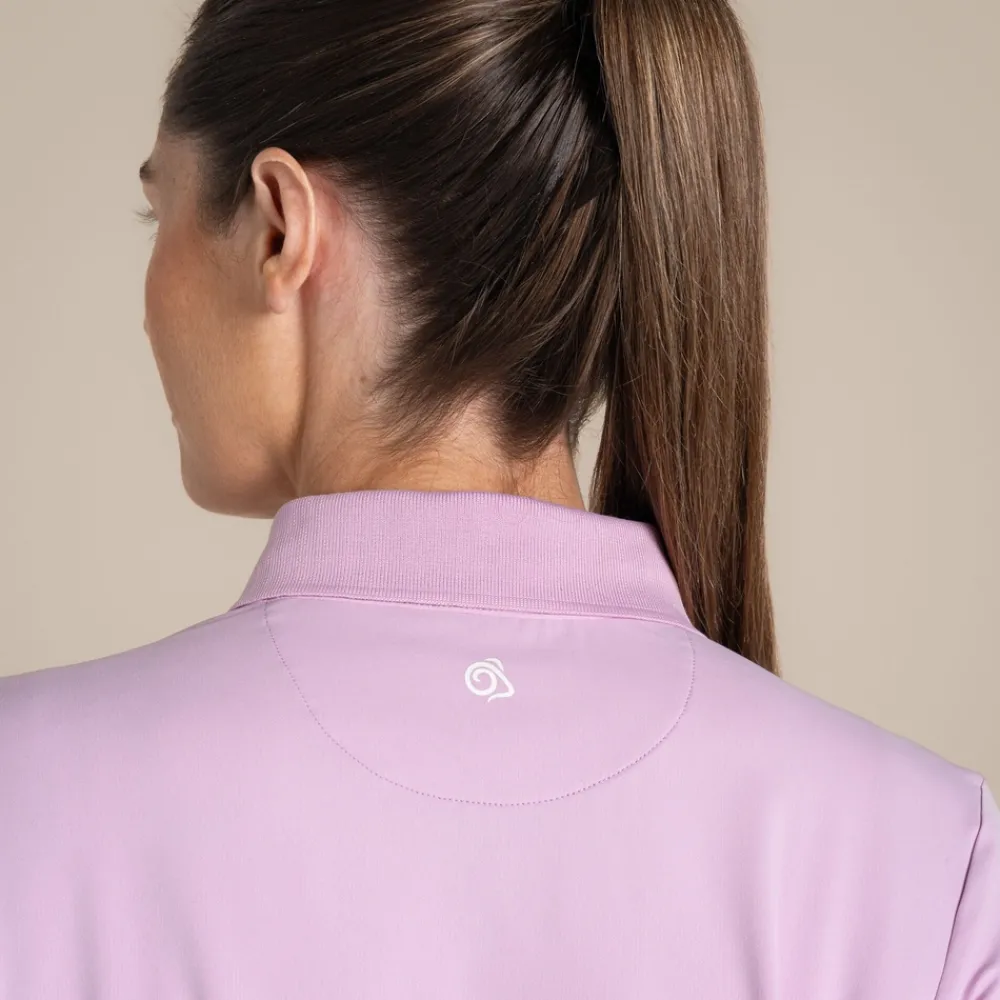 Clearance Women's NosiLife Thornbury Golf Long Sleeved Polo Top | Women Desert|Jungle