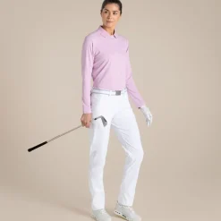 Clearance Women's NosiLife Thornbury Golf Long Sleeved Polo Top | Women Desert|Jungle