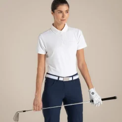 Online Women's NosiLife Thornbury Golf Short Sleeved Polo Top | Women Desert|Jungle