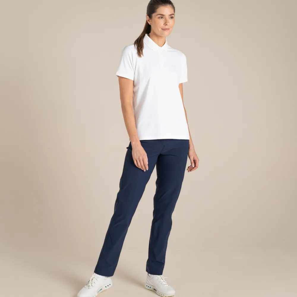 Online Women's NosiLife Thornbury Golf Short Sleeved Polo Top | Women Desert|Jungle