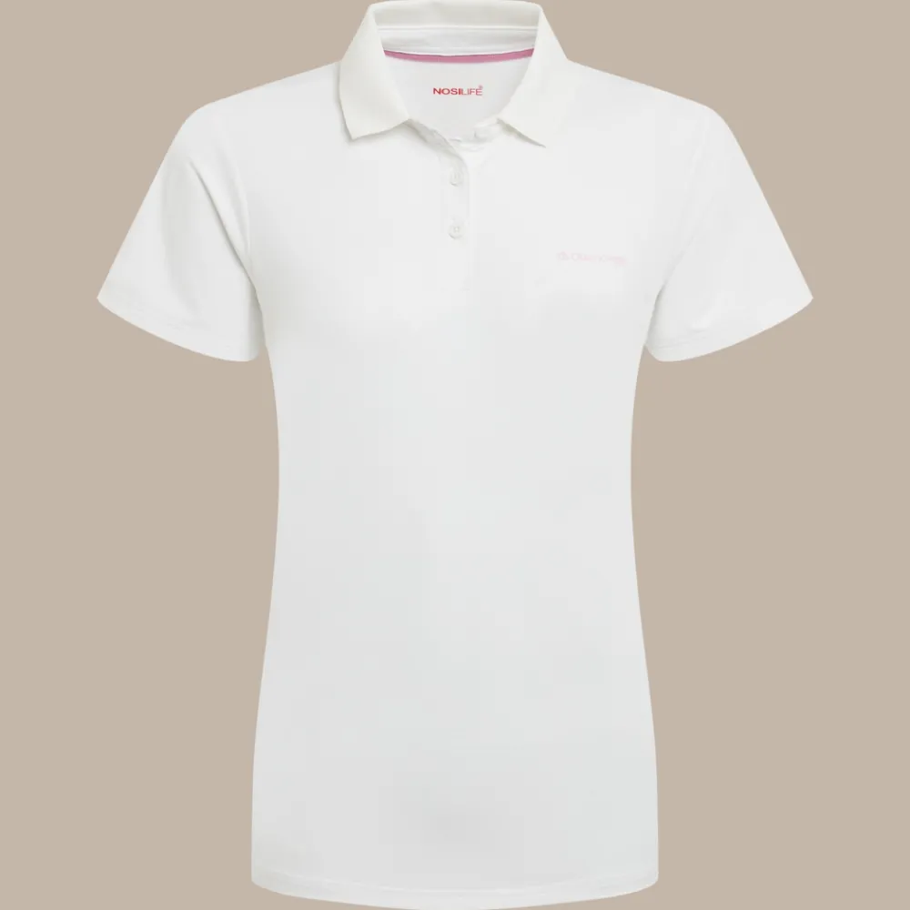 Online Women's NosiLife Thornbury Golf Short Sleeved Polo Top | Women Desert|Jungle