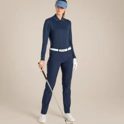 Clearance Women's NosiLife Thornbury Golf Long Sleeved Polo Top | Women Desert|Jungle