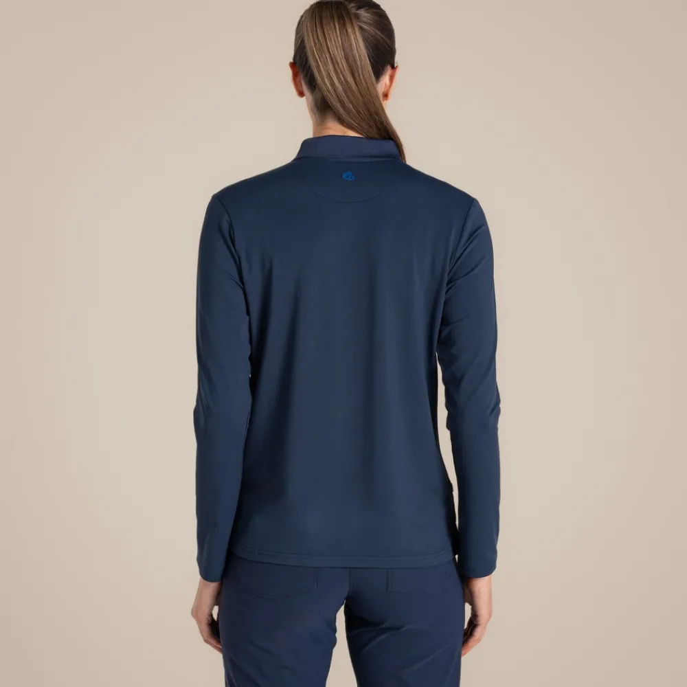 Clearance Women's NosiLife Thornbury Golf Long Sleeved Polo Top | Women Desert|Jungle