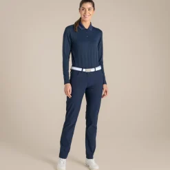 Clearance Women's NosiLife Thornbury Golf Long Sleeved Polo Top | Women Desert|Jungle
